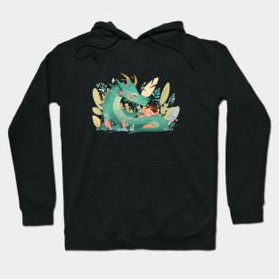 Adorable Dragon Animal Loving Cuddle Embrace Children Kid Tenderness Hoodie